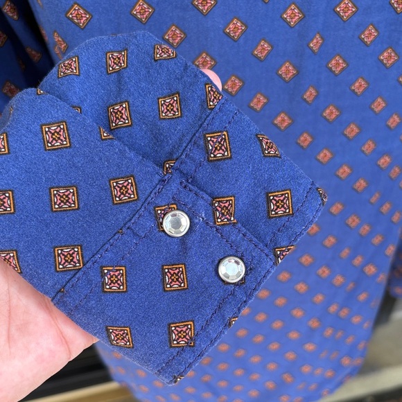 Rock 47 by Wrangler Women’s Snap Button Cowgirl Western Shirt 🤠 - Picture 5 of 7